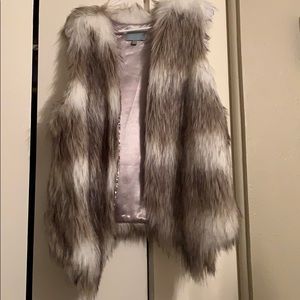 Faux fur vest